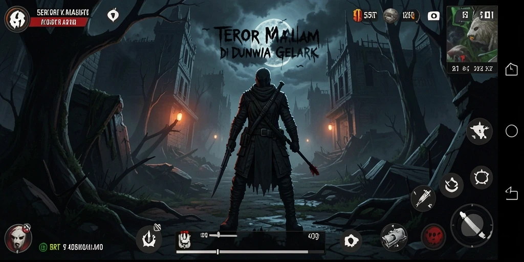 Gameplay Horror yang menegangkan dengan visual menyeramkan.