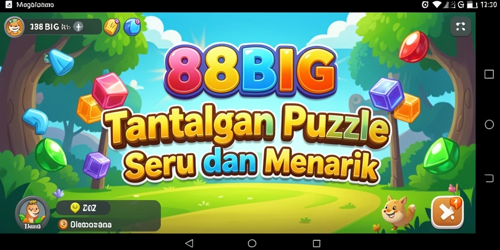Screenshot utama gameplay 88BIG dengan tantangan puzzle seru.
