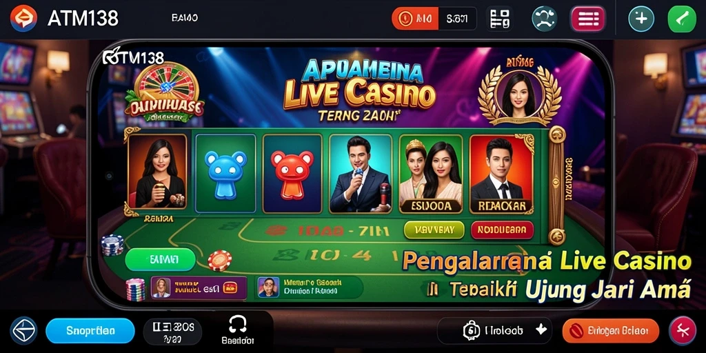 Tampilan menarik dari gameplay Live Casino yang mendebarkan.