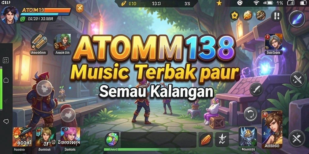 Tangkapan layar gameplay ATOM138 yang menampilkan serunya bermain musik.