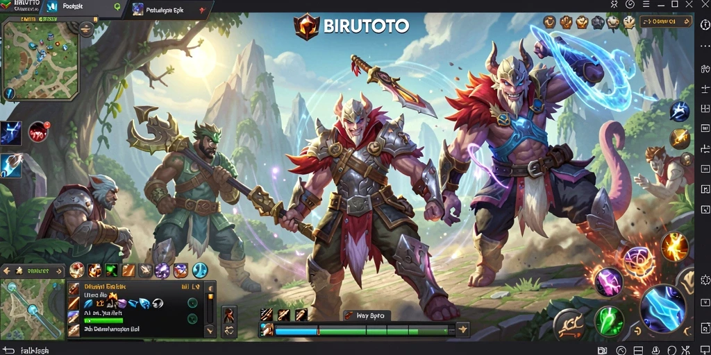Tampilan gameplay yang memukau di dunia BIRUTOTO.