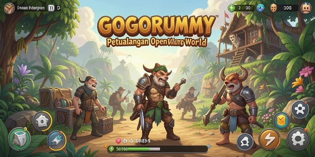 Tampilan gameplay GOGORUMMY yang menakjubkan di dunia Open World.