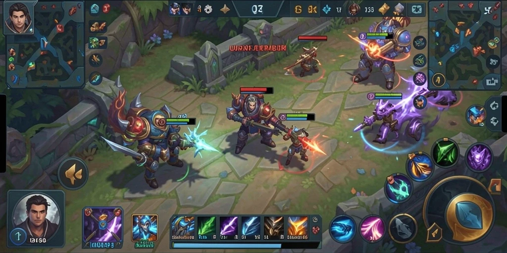 Screenshot JUARAGO menampilkan aksi seru dalam gameplay MOBA.