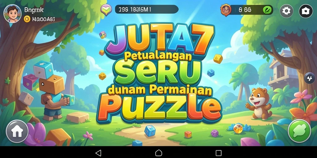 Tampilan gameplay menantang di JUTA7 yang penuh dengan puzzle seru.