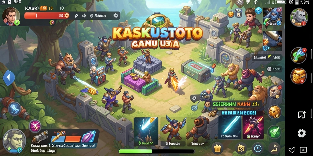 Tampilan gameplay KASKUSTOTO yang menarik dan penuh warna.