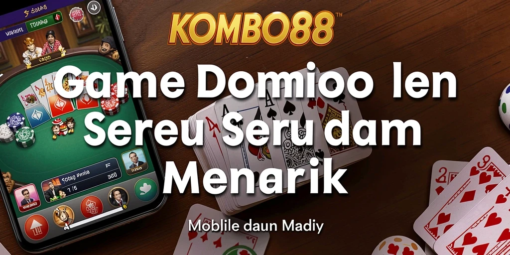 Screenshot permainan KOMBO88 menampilkan keseruan bermain domino.