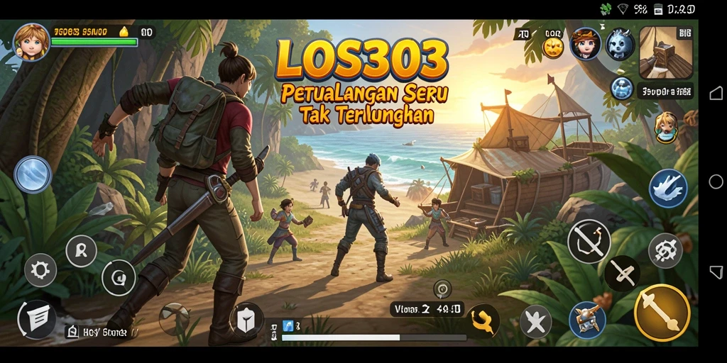 Tampilan gameplay petualangan seru di LOS303.