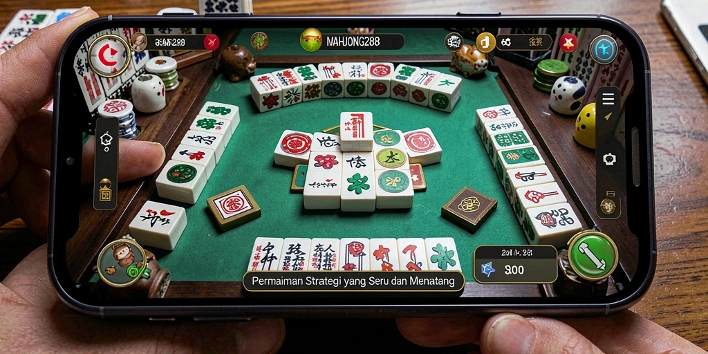 Tampilan gameplay menarik dari MAHJONG288 yang menyajikan tantangan strategi.
