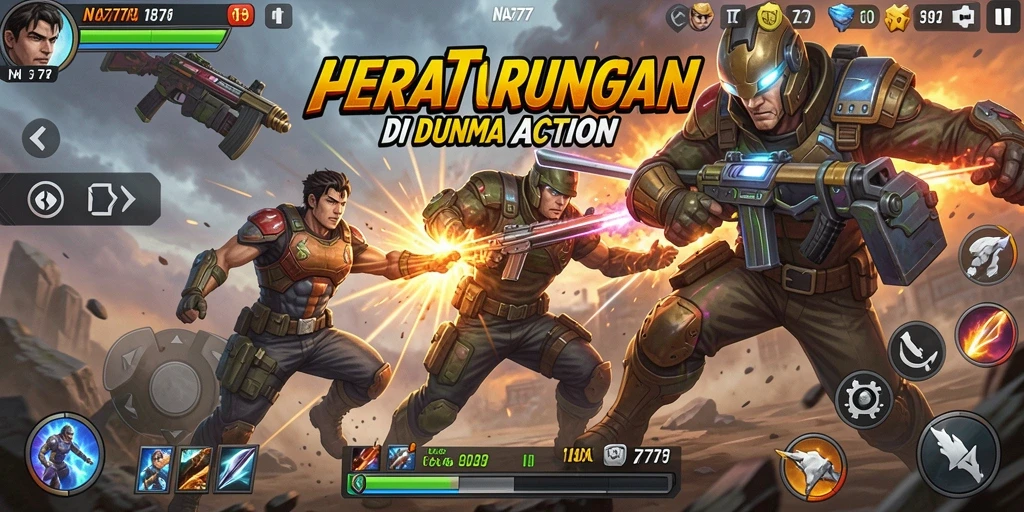 Tangkapan layar NA777 menunjukkan gameplay dengan aksi yang mendebarkan.