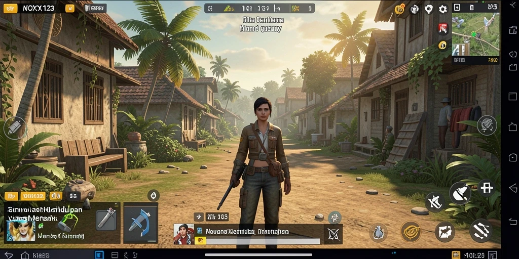 Tampilan gameplay NOX123 yang menakjubkan di dunia simulasi.