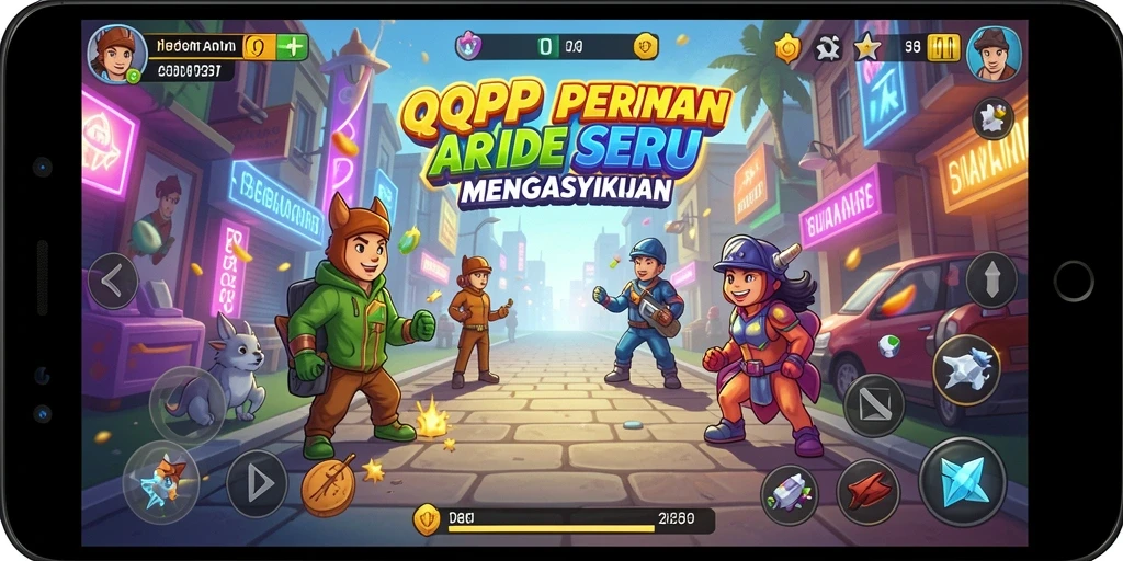 Tampilkan gameplay seru dan menantang dari QQRP.