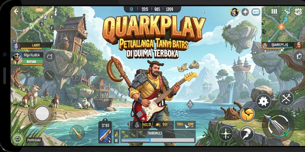 Tampilan menarik dari gameplay Open World di QUARKPLAY.