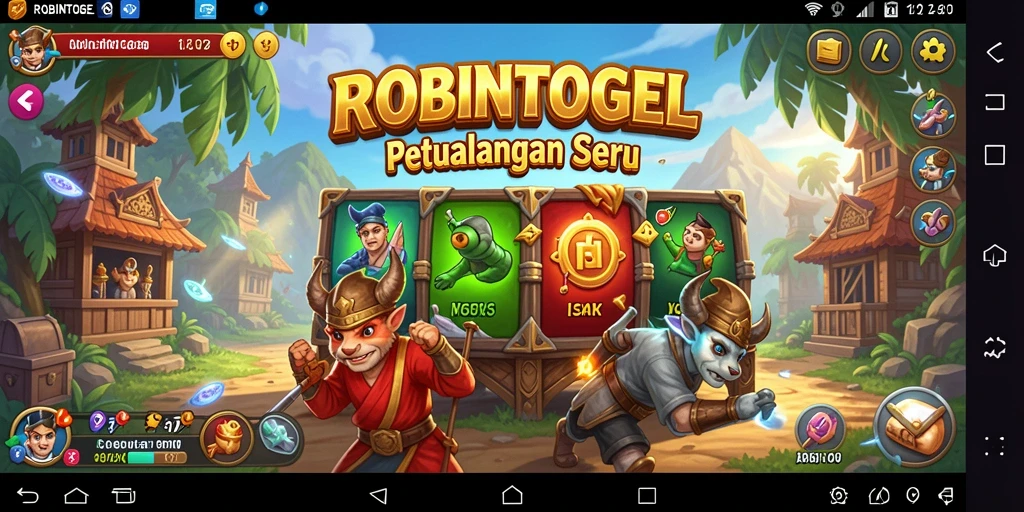 Tampilan menakjubkan dari gameplay ROBINTOGEL yang penuh petualangan.