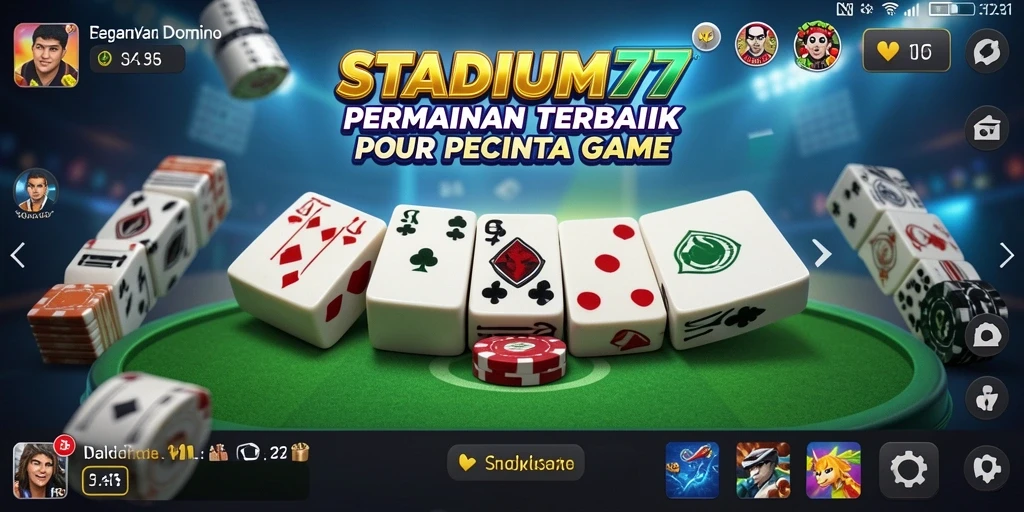Tampilan gameplay seru dalam STADIUM77 yang penuh aksi.