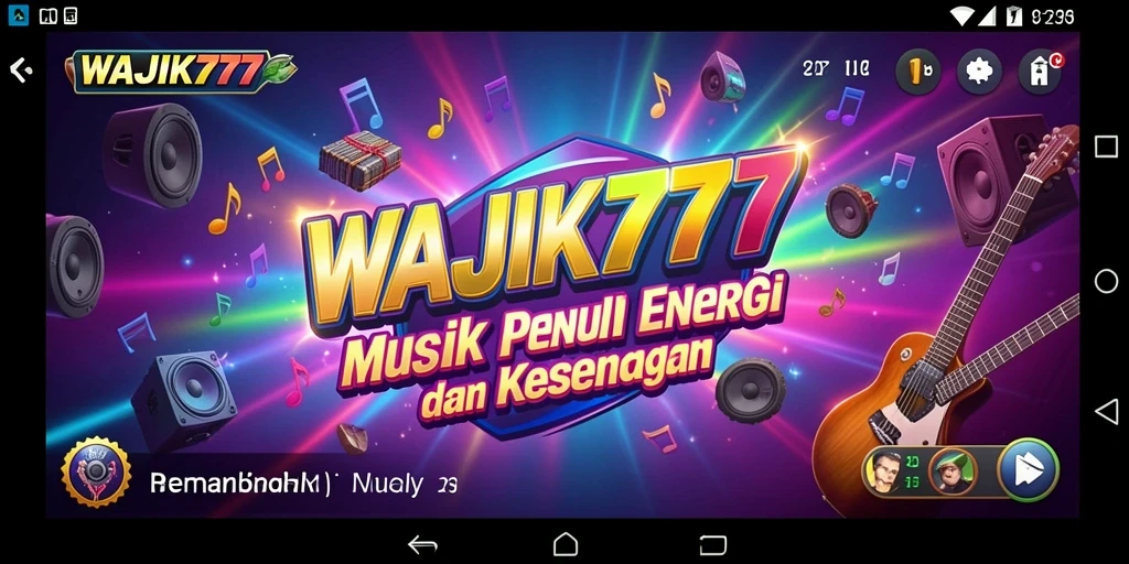 Tampilan gameplay seru dan interaktif WAJIK777 dengan lagu-lagu favorit.